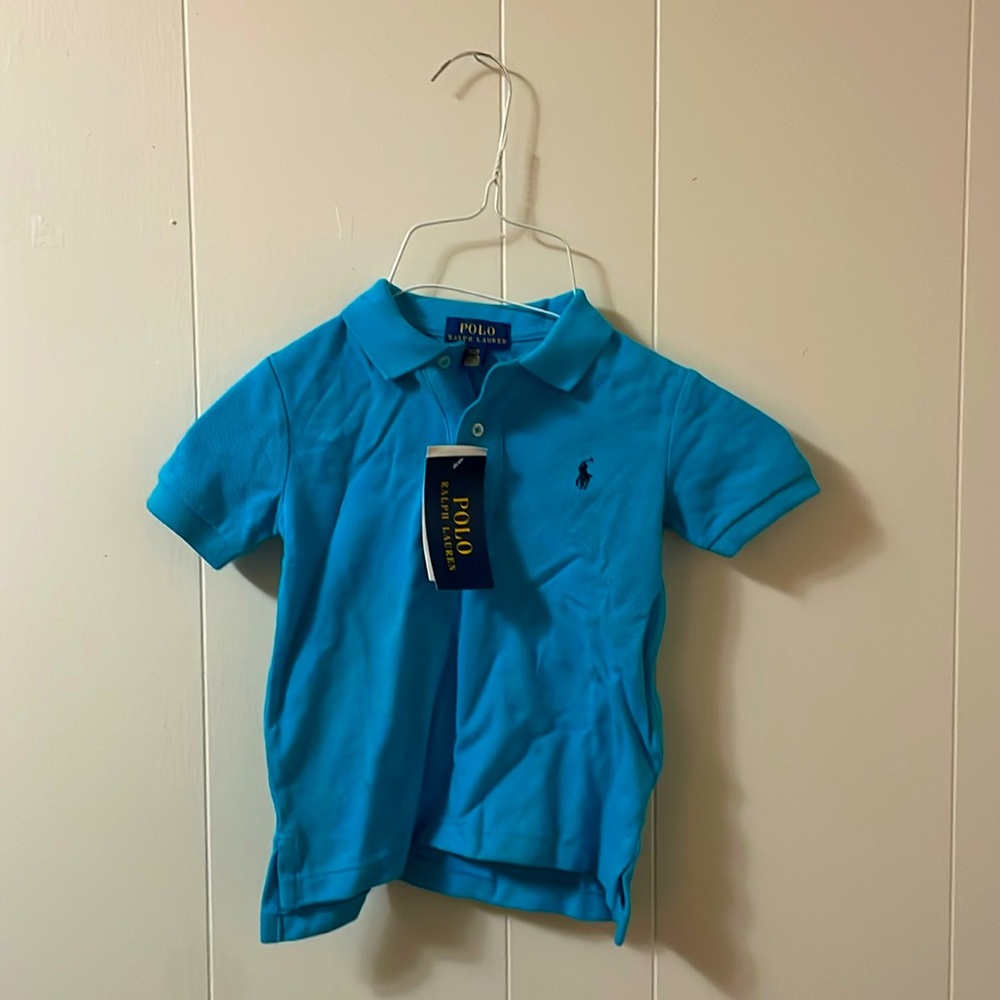 BOYS 2T BLUE POLO SHIRT *NWT*